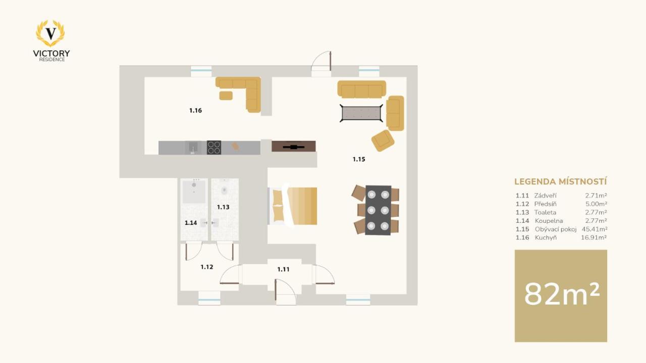 Apartmany Victory Residence Prosecne Экстерьер фото